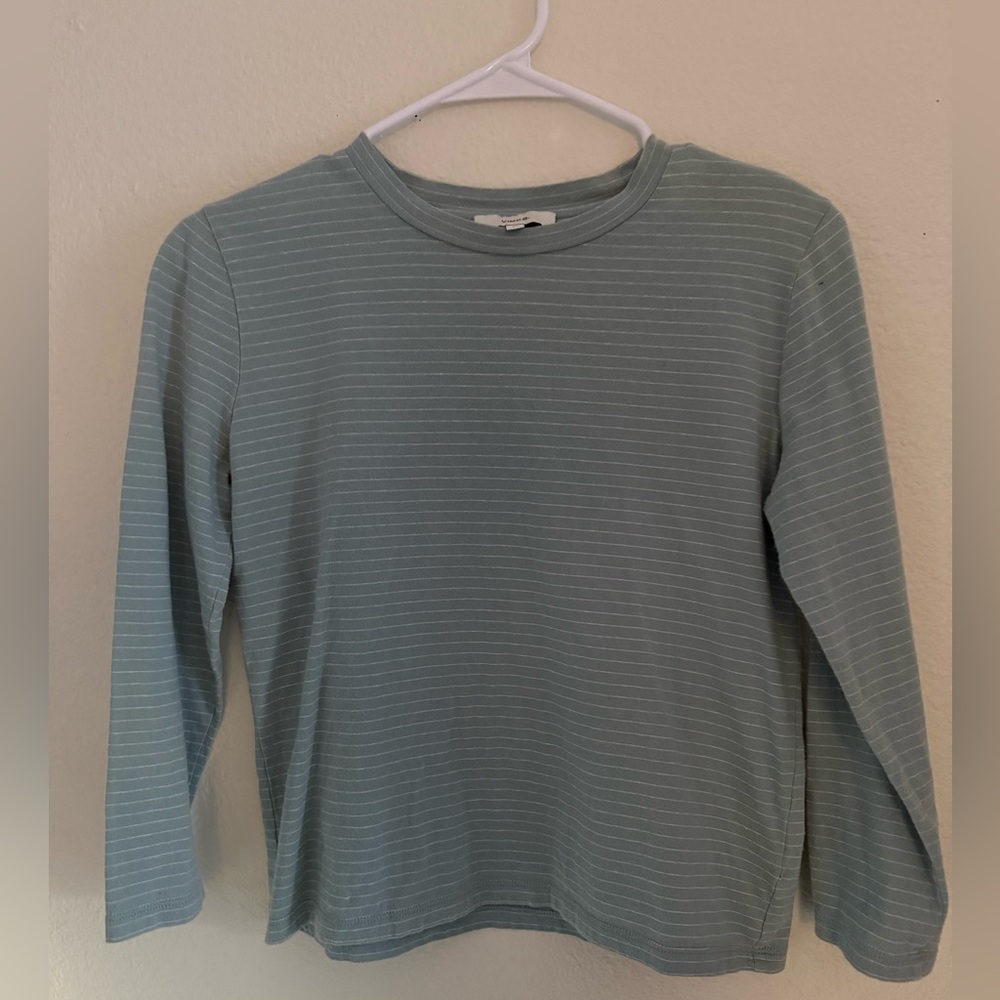 Vince Long Sleeve Tee - Soft white Stripes